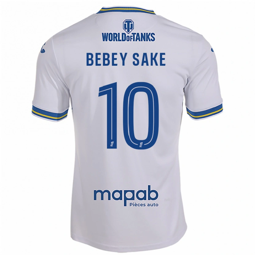 Danxen Heren Mattéo Bebey Sake #10 Wit Hemelsblauw Uitshirt Uittenue 2025/26 T-Shirt