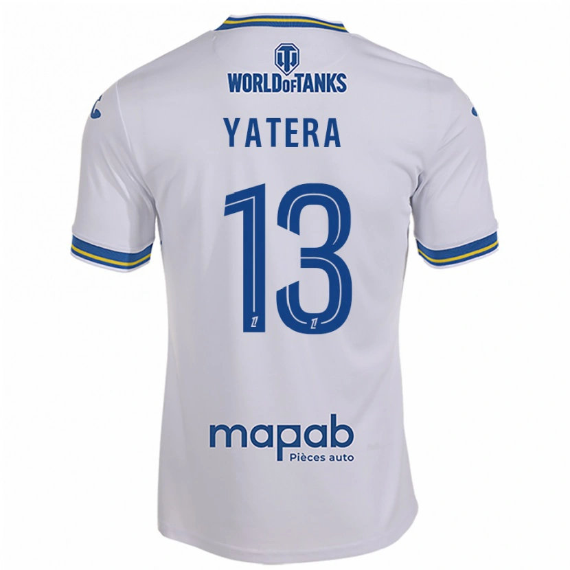 Danxen Heren Demba Yatera #13 Wit Hemelsblauw Uitshirt Uittenue 2025/26 T-Shirt
