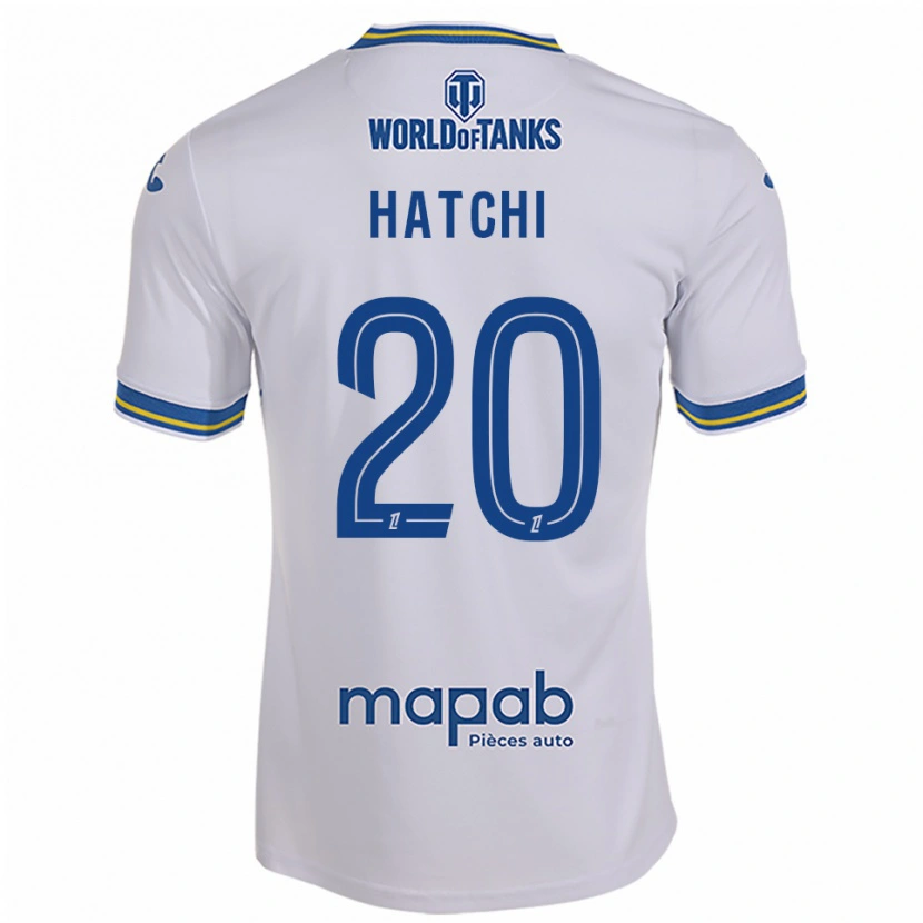 Danxen Heren Jérémy Hatchi #20 Wit Hemelsblauw Uitshirt Uittenue 2025/26 T-Shirt