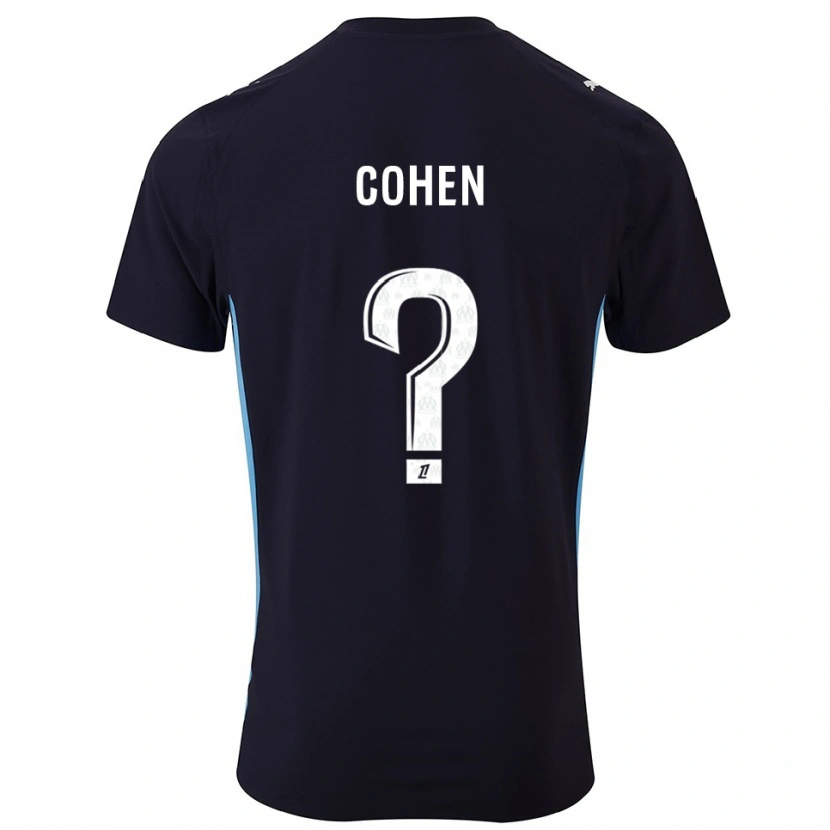 Danxen Heren Dan Cohen #0 Zwart Hemelsblauw Uitshirt Uittenue 2025/26 T-Shirt