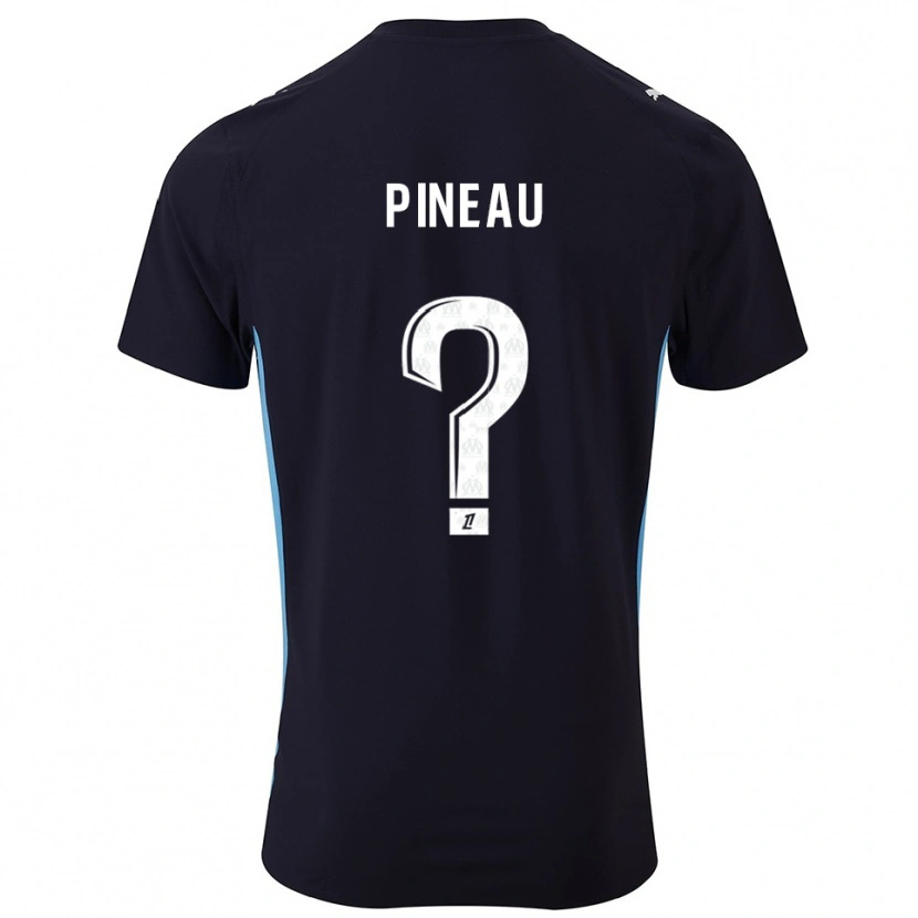 Danxen Heren Marlon Pineau #0 Zwart Hemelsblauw Uitshirt Uittenue 2025/26 T-Shirt