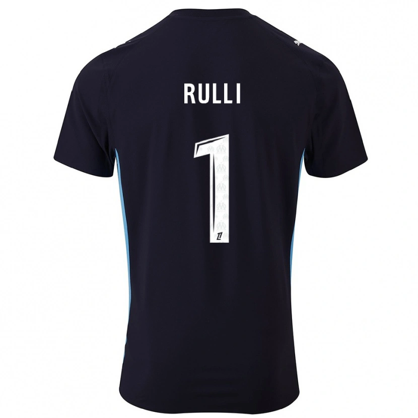 Danxen Heren Gerónimo Rulli #1 Zwart Hemelsblauw Uitshirt Uittenue 2025/26 T-Shirt