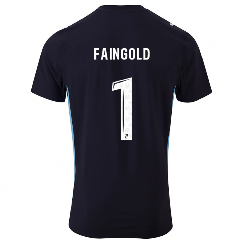 Danxen Heren Abbie Faingold #1 Zwart Hemelsblauw Uitshirt Uittenue 2025/26 T-Shirt