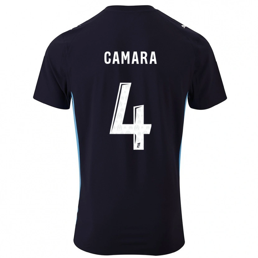Danxen Heren Fodé Camara #4 Zwart Hemelsblauw Uitshirt Uittenue 2025/26 T-Shirt