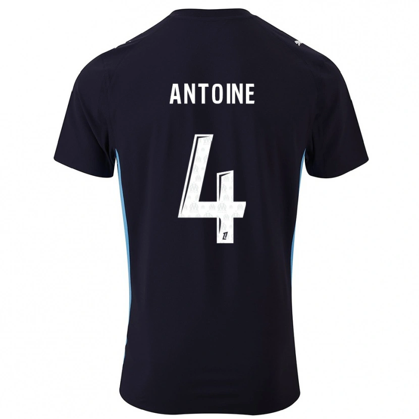 Danxen Heren Maud Antoine #4 Zwart Hemelsblauw Uitshirt Uittenue 2025/26 T-Shirt