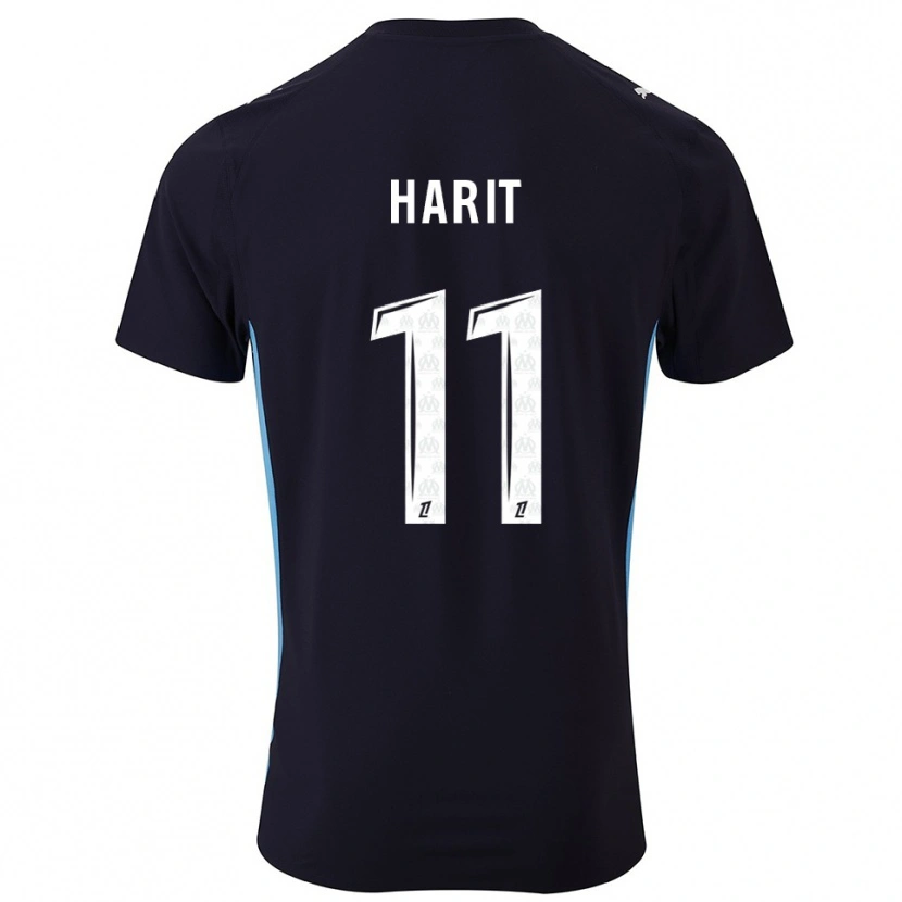 Danxen Heren Amine Harit #11 Zwart Hemelsblauw Uitshirt Uittenue 2025/26 T-Shirt