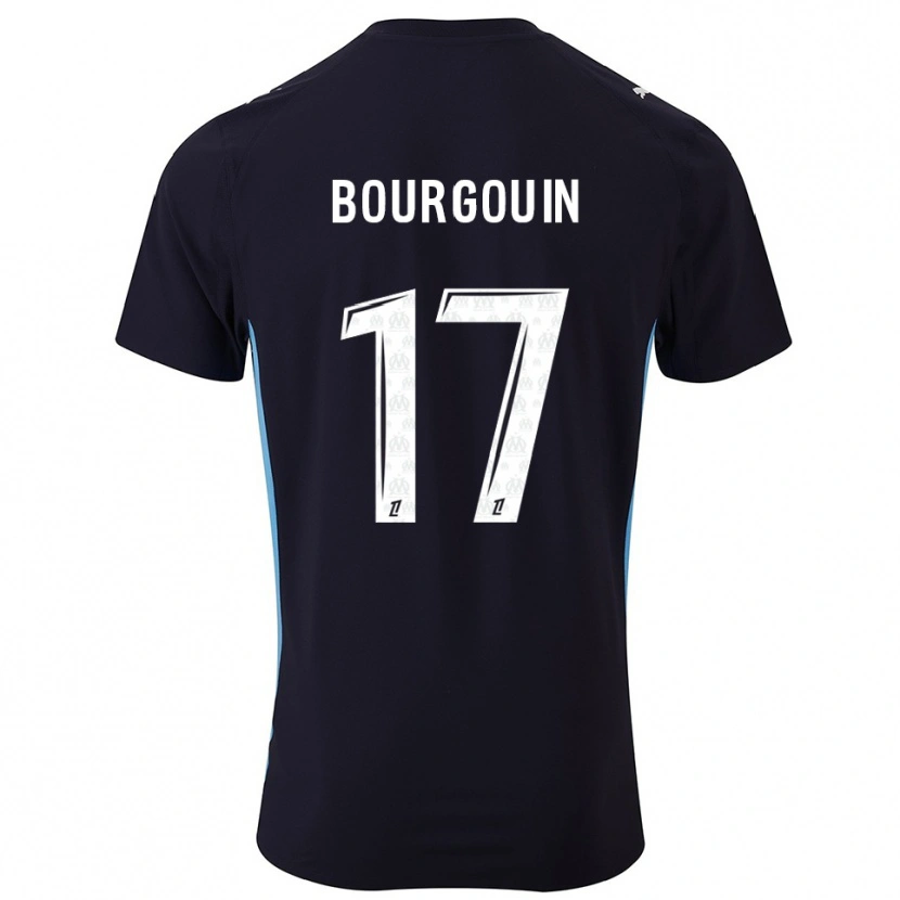 Danxen Heren Laura Bourgouin #17 Zwart Hemelsblauw Uitshirt Uittenue 2025/26 T-Shirt