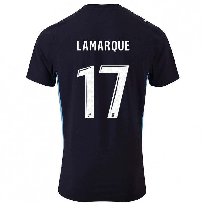 Danxen Heren Alais Lamarque #17 Zwart Hemelsblauw Uitshirt Uittenue 2025/26 T-Shirt