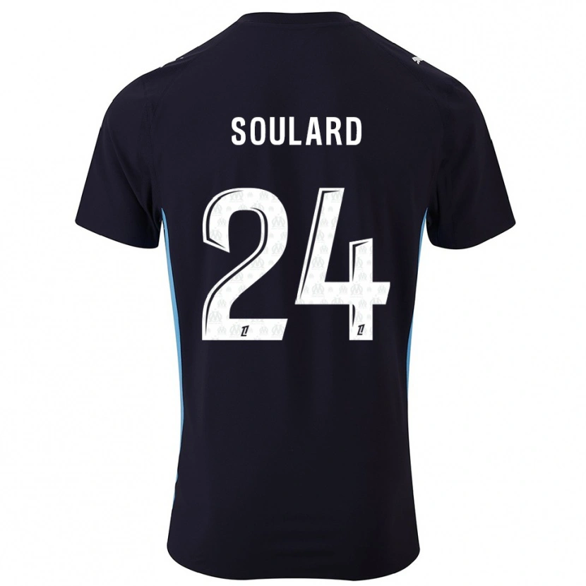 Danxen Heren Amandine Soulard #24 Zwart Hemelsblauw Uitshirt Uittenue 2025/26 T-Shirt