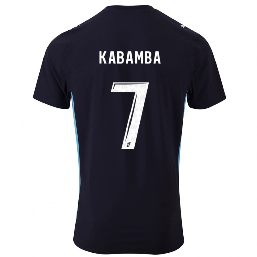 Danxen Heren Alexis Kabamba #7 Zwart Hemelsblauw Uitshirt Uittenue 2025/26 T-Shirt
