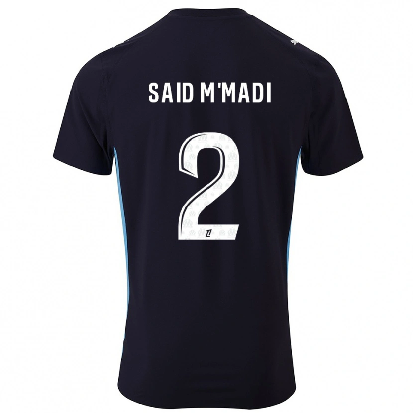Danxen Heren Yakine Said M'madi #2 Zwart Hemelsblauw Uitshirt Uittenue 2025/26 T-Shirt