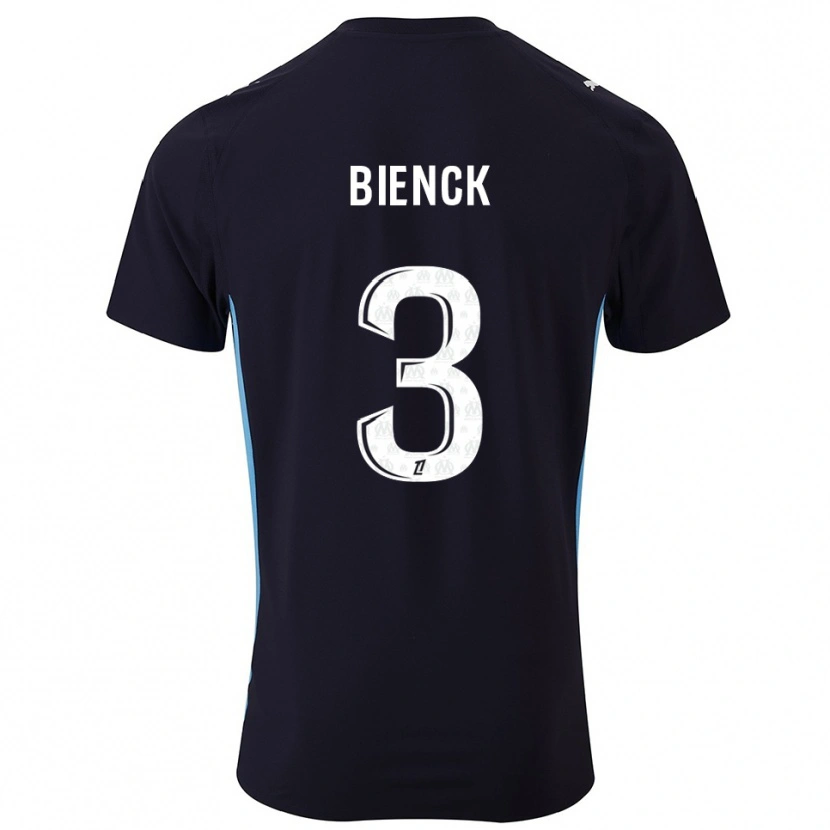 Danxen Heren Felix Bienck #3 Zwart Hemelsblauw Uitshirt Uittenue 2025/26 T-Shirt