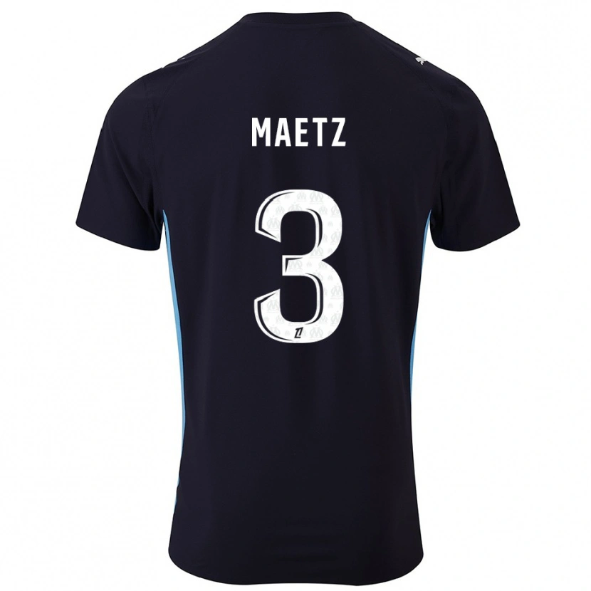 Danxen Heren Agathe Maetz #3 Zwart Hemelsblauw Uitshirt Uittenue 2025/26 T-Shirt