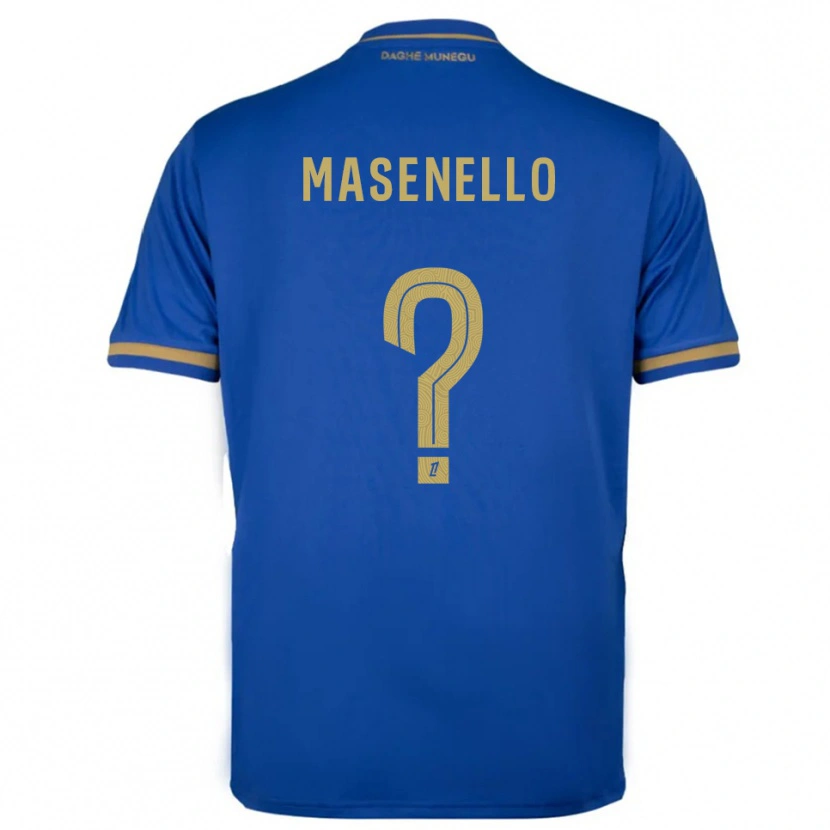 Danxen Heren Tristan Masenello #0 Blauw Goud Uitshirt Uittenue 2025/26 T-Shirt