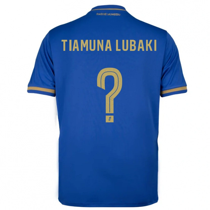 Danxen Heren Loïc Tiamuna Lubaki #0 Blauw Goud Uitshirt Uittenue 2025/26 T-Shirt