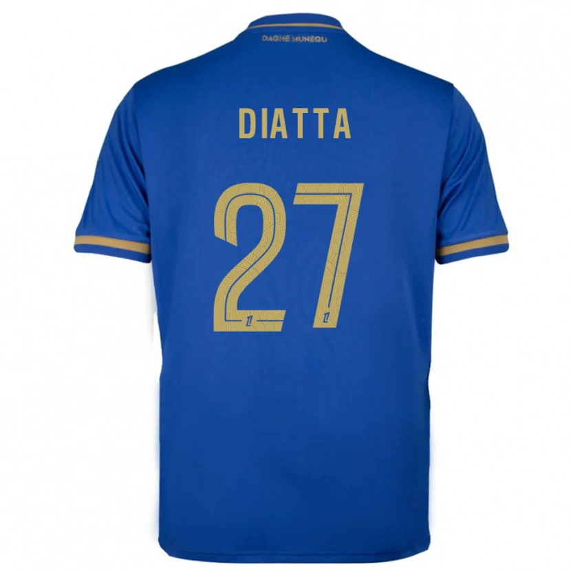 Danxen Heren Krépin Diatta #27 Blauw Goud Uitshirt Uittenue 2025/26 T-Shirt