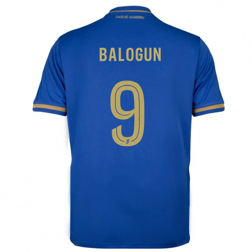 Danxen Heren Folarin Balogun #9 Blauw Goud Uitshirt Uittenue 2025/26 T-Shirt