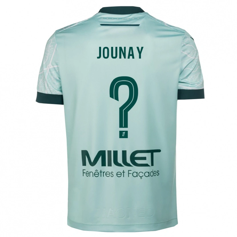 Danxen Heren Alix Jounay #0 Groen Wit Uitshirt Uittenue 2025/26 T-Shirt