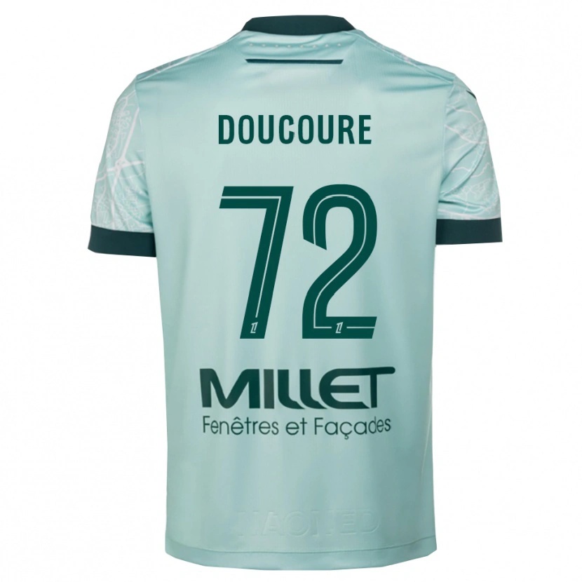Danxen Heren Sékou Doucouré #72 Groen Wit Uitshirt Uittenue 2025/26 T-Shirt