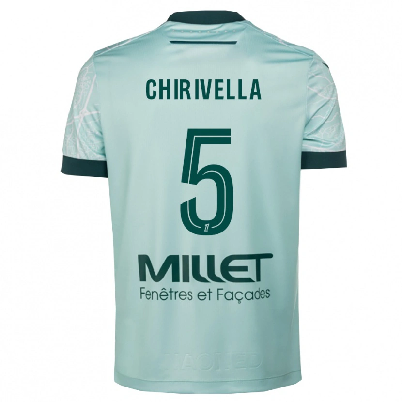 Danxen Heren Pedro Chirivella #5 Groen Wit Uitshirt Uittenue 2025/26 T-Shirt