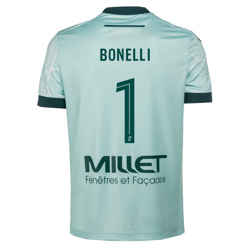 Danxen Heren Lucas Bonelli #1 Groen Wit Uitshirt Uittenue 2025/26 T-Shirt