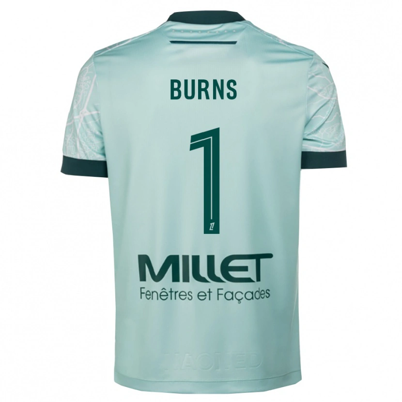 Danxen Heren Emily Burns #1 Groen Wit Uitshirt Uittenue 2025/26 T-Shirt