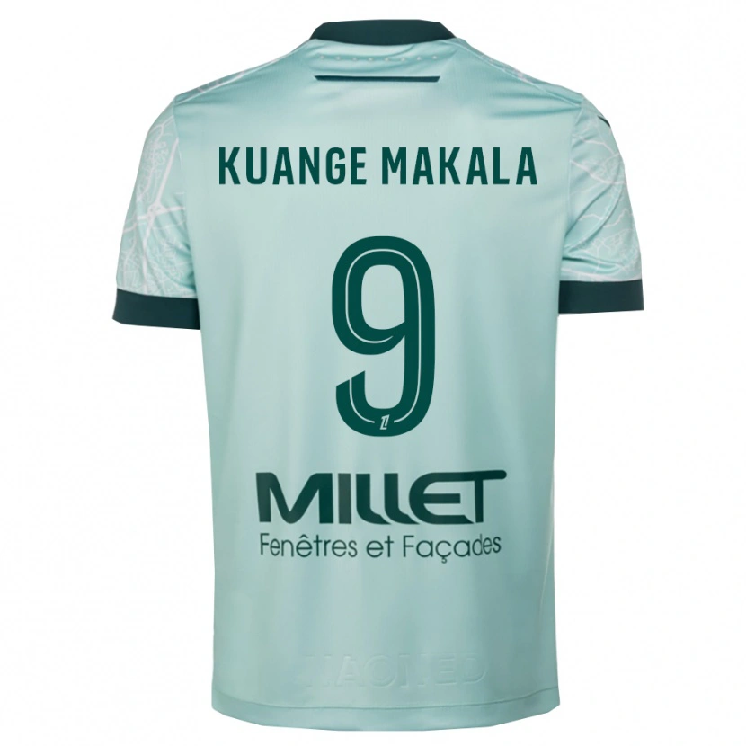 Danxen Heren Jordi Kuange Makala #9 Groen Wit Uitshirt Uittenue 2025/26 T-Shirt