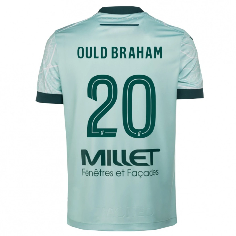 Danxen Heren Amira Ould Braham #20 Groen Wit Uitshirt Uittenue 2025/26 T-Shirt