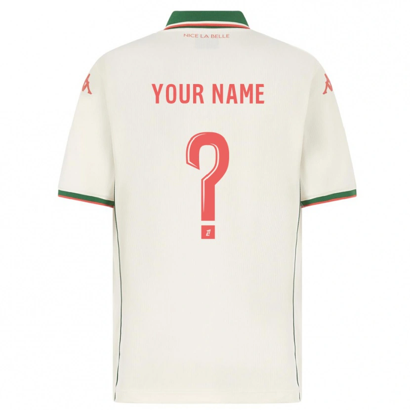 Danxen Heren Uw Naam #0 Wit Groen Uitshirt Uittenue 2025/26 T-Shirt