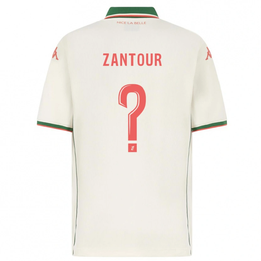 Danxen Heren Ishaq Zantour #0 Wit Groen Uitshirt Uittenue 2025/26 T-Shirt
