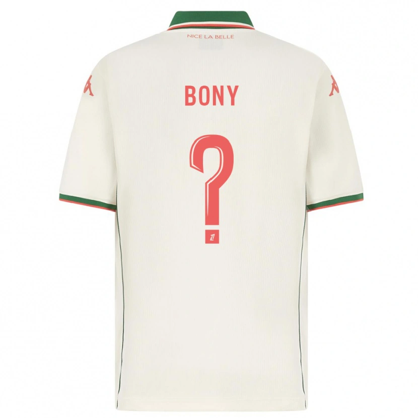 Danxen Heren Geoffroy Bony #0 Wit Groen Uitshirt Uittenue 2025/26 T-Shirt