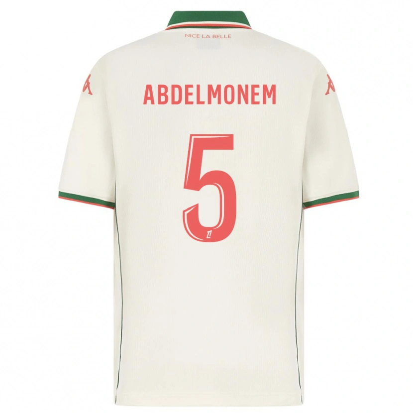 Danxen Heren Mohamed Abdelmonem #5 Wit Groen Uitshirt Uittenue 2025/26 T-Shirt