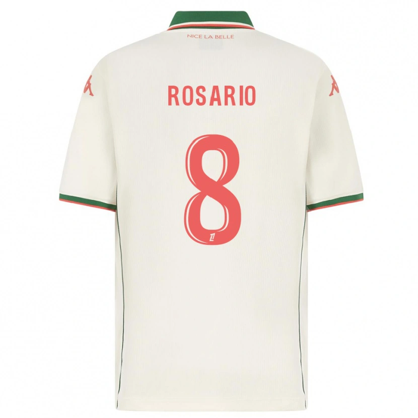 Danxen Heren Pablo Rosario #8 Wit Groen Uitshirt Uittenue 2025/26 T-Shirt