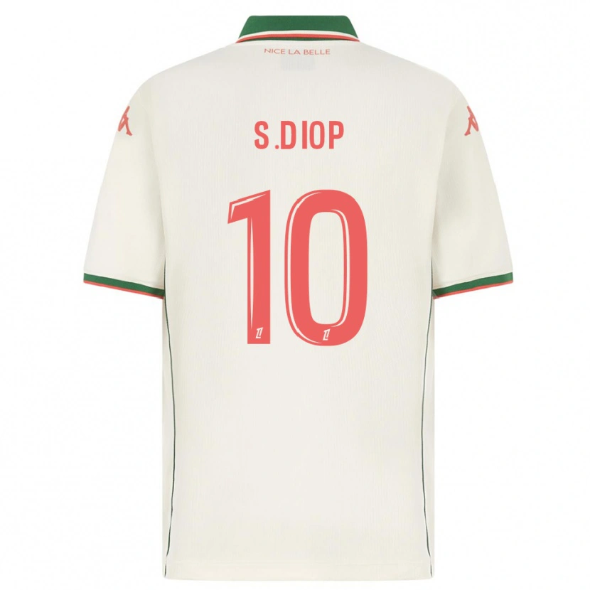 Danxen Heren Sofiane Diop #10 Wit Groen Uitshirt Uittenue 2025/26 T-Shirt