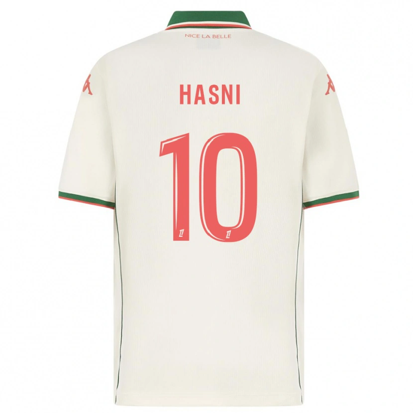 Danxen Heren Zinedine Hasni #10 Wit Groen Uitshirt Uittenue 2025/26 T-Shirt