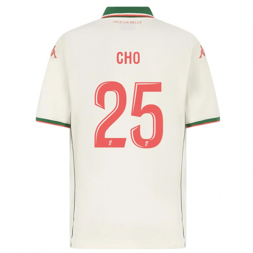 Danxen Heren Mohamed-Ali Cho #25 Wit Groen Uitshirt Uittenue 2025/26 T-Shirt