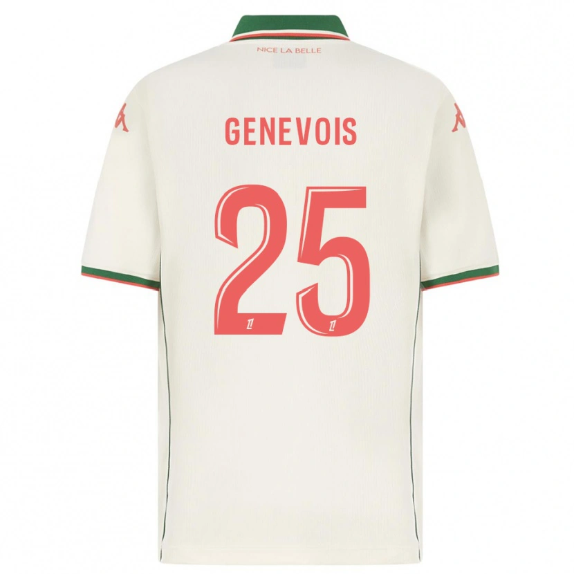 Danxen Heren Romain Genevois #25 Wit Groen Uitshirt Uittenue 2025/26 T-Shirt