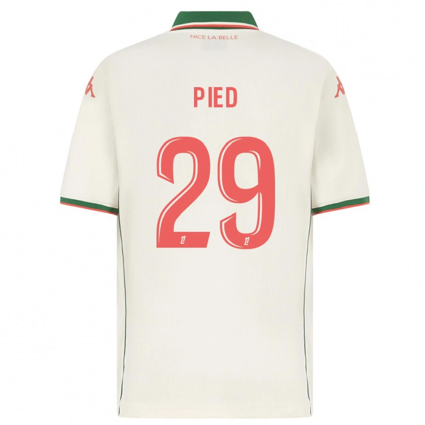 Danxen Heren Jérémy Pied #29 Wit Groen Uitshirt Uittenue 2025/26 T-Shirt