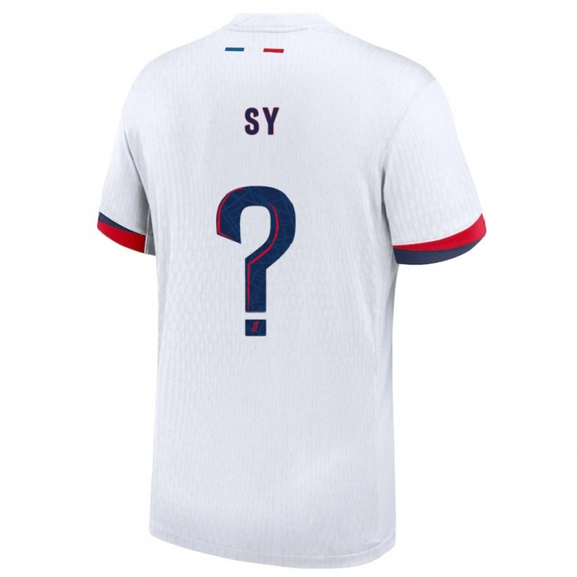 Danxen Heren Bocar Sy #0 Wit Rood Uitshirt Uittenue 2025/26 T-Shirt