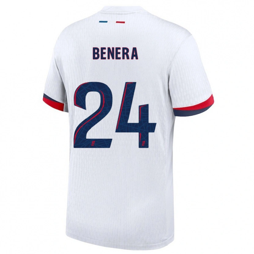 Danxen Heren Baby Jordy Benera #24 Wit Rood Uitshirt Uittenue 2025/26 T-Shirt
