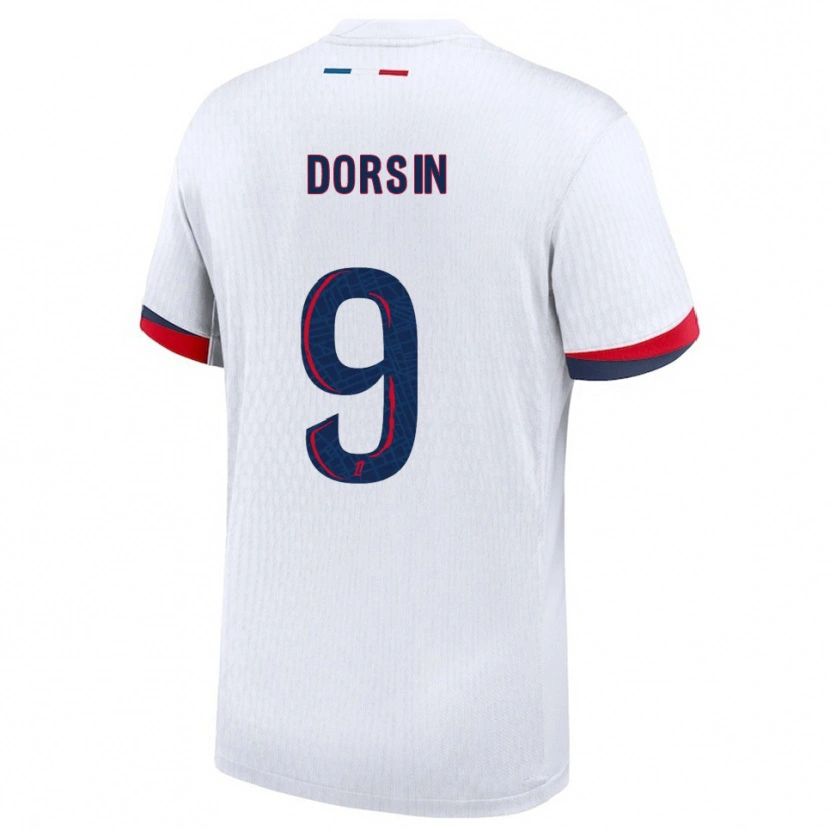 Danxen Heren Frøya Dorsin #9 Wit Rood Uitshirt Uittenue 2025/26 T-Shirt