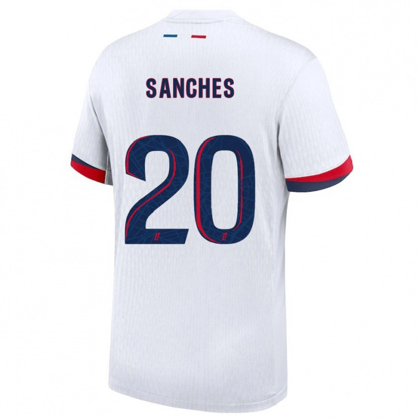 Danxen Heren Cédric Sanches #20 Wit Rood Uitshirt Uittenue 2025/26 T-Shirt