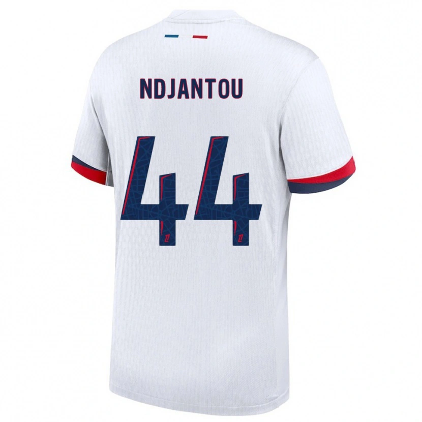 Danxen Heren Quentin Ndjantou #44 Wit Rood Uitshirt Uittenue 2025/26 T-Shirt