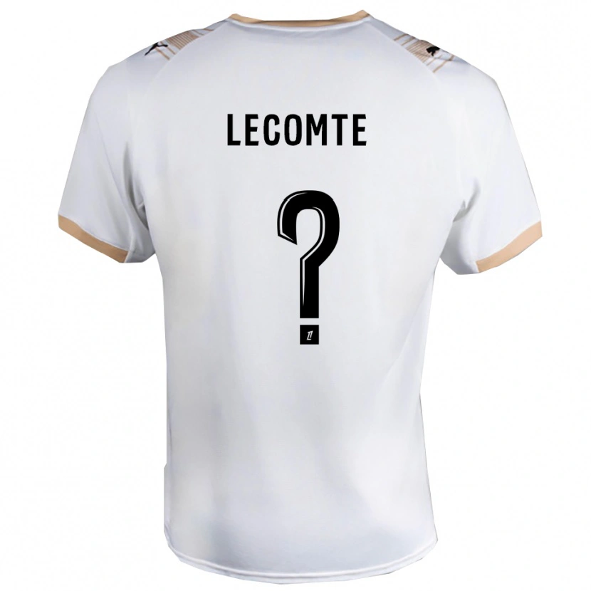 Danxen Heren Benjamin Lecomte #0 Wit Zwart Uitshirt Uittenue 2025/26 T-Shirt