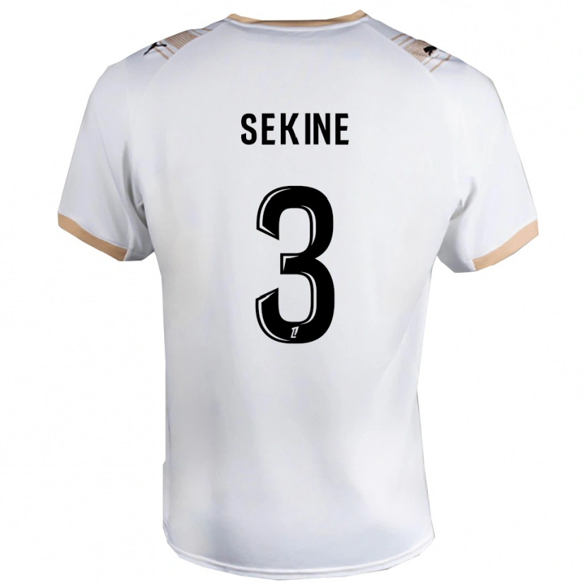 Danxen Heren Hiroki Sekine #3 Wit Zwart Uitshirt Uittenue 2025/26 T-Shirt