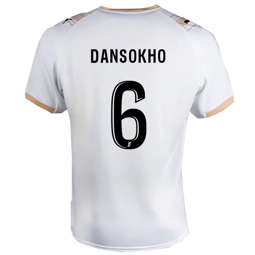 Danxen Heren Ansoumana Dansokho #6 Wit Zwart Uitshirt Uittenue 2025/26 T-Shirt