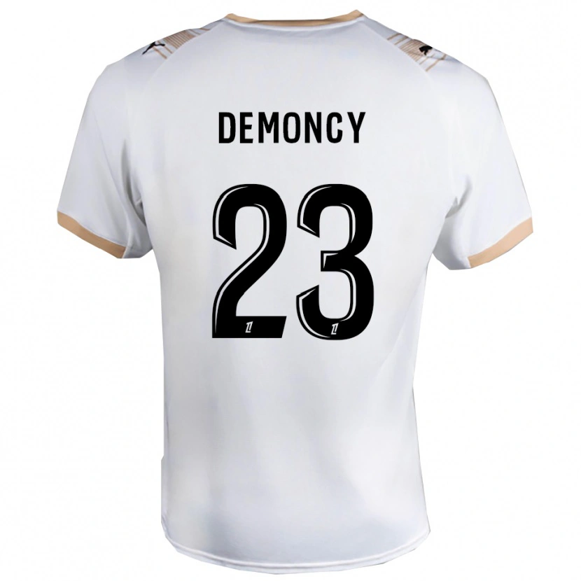 Danxen Heren Yohan Demoncy #23 Wit Zwart Uitshirt Uittenue 2025/26 T-Shirt