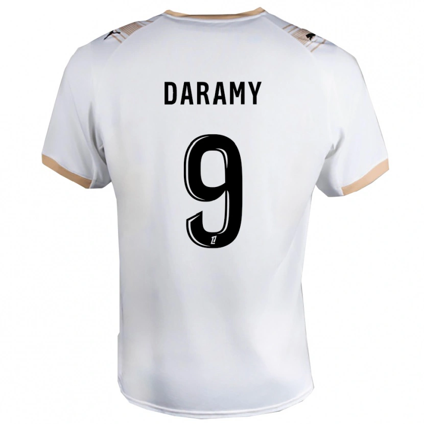 Danxen Heren Mohamed Daramy #9 Wit Zwart Uitshirt Uittenue 2025/26 T-Shirt