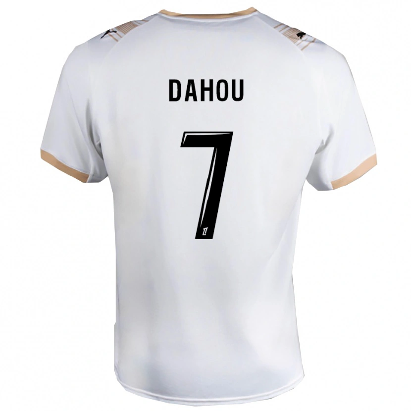 Danxen Heren Erwan Dahou #7 Wit Zwart Uitshirt Uittenue 2025/26 T-Shirt