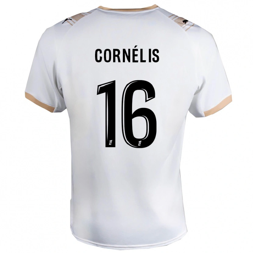 Danxen Heren Aristide Cornélis #16 Wit Zwart Uitshirt Uittenue 2025/26 T-Shirt